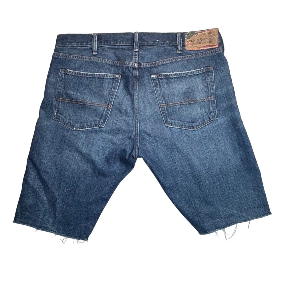 VTG Ralph Lauren Denim Supply Cutoff Jean Shorts Jorts 90s Preppy Streetwear 40